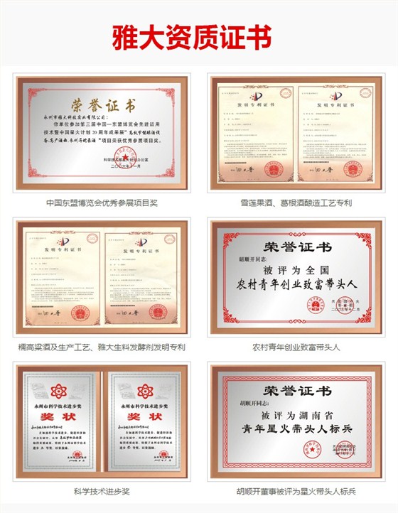 8雅大資質證書