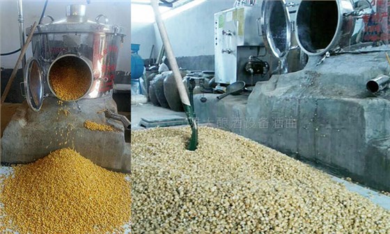 15-200斤側開口釀酒設備玉米釀酒實操