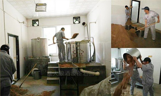 工人正在釀酒操作 多功能釀酒設備 工人正在釀酒操作 多功能釀酒設備