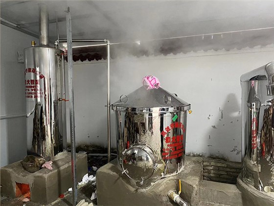 小型釀酒蒸餾設備蒸餾白酒