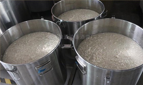 按比例加入水液態發酵