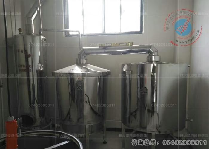 雅大客戶200型釀酒設備安裝圖——可門店用