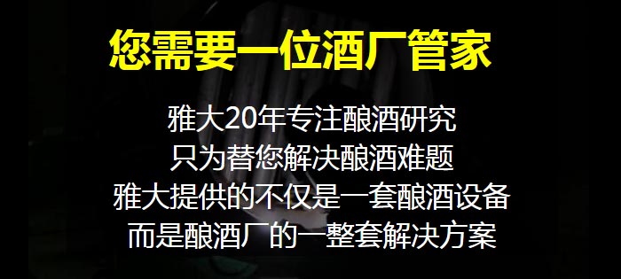 雅大20年專注釀酒行業