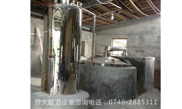 雅大白酒生產設備安裝圖 