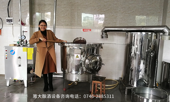 雅大電加熱釀酒設備蒸煮紅棗