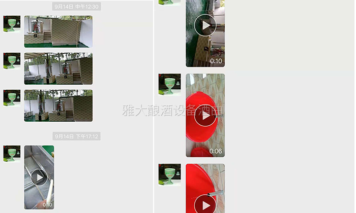 傳統木甑專業釀酒設備1天只能蒸100斤大米，白酒供不應求怎么辦？-07-用雅大釀酒設備出酒了